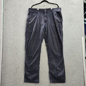 CAT Men Pants 38X34 Blue Workwear Gorpcore Logo Button 31" Inseam